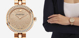  Shop Authentic Swarovski Daytime Analog Gold Dial Gold Steel Strap Watch for Women - 5182231 - Luxxuri