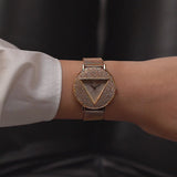  Shop Authentic Guess Iconic Diamonds Gold Dial Gold Mesh Bracelet Watch For Women - GW0477L2 - Luxxuri