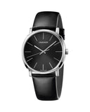  Shop Authentic Calvin Klein Posh Black Dial Black Leather Strap Watch for Men - K8Q311C1 - Luxxuri