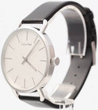  Shop Authentic Calvin Klein Even White Dial Black Leather Strap Watch for Women - K7B211C6 - Luxxuri