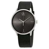  Shop Authentic Calvin Klein Accent Black Dial Black Leather Strap Watch for Men - K2Y2X1C3 - Luxxuri