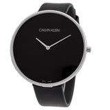  Shop Authentic Calvin Klein Full Moon Black Dial Black Leather Strap Watch for Women - K8Y231C1 - Luxxuri