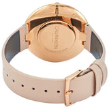  Shop Authentic Calvin Klein Full Moon Silver Dial Pink Leather Stap Watch for Women - K8Y236Z6 - Luxxuri