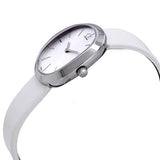  Shop Authentic Calvin Klein Incentive White Dial White Leather Strap Watch for Women - K3P231L6 - Luxxuri