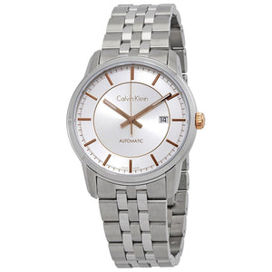  Shop Authentic Calvin Klein Infinity Silver Dial Silver Steel Strap Watch for Men - K5S34B46 - Luxxuri