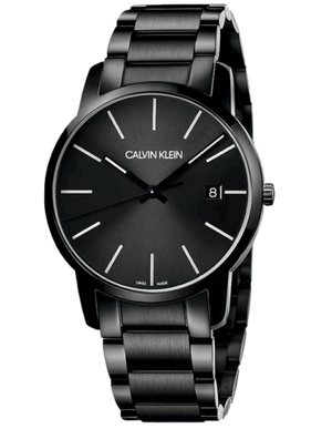 Shop Authentic Calvin Klein City Quartz Black Dial Black Steel Strap Watch for Men - K2G2G4B1 - Luxxuri