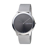  Shop Authentic Calvin Klein Minimal Grey Dial Silver Mesh Bracelet Watch for Men - K3M211Y3 - Luxxuri