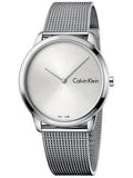  Shop Authentic Calvin Klein Minimal Silver Dial Silver Mesh Bracelet Watch for Men - K3M211Y6 - Luxxuri