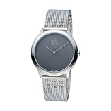  Shop Authentic Calvin Klein Minimalist Black Dial Silver Mesh Bracelet Watch for Men - K3M2112X - Luxxuri