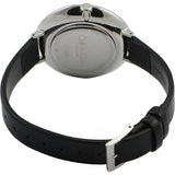 Shop Authentic Calvin Klein Rise White Grey Dial Black Leather Strap Watch for Women - K7A231C3 - Luxxuri