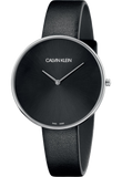  Shop Authentic Calvin Klein Full Moon Black Dial Black Leather Strap Watch for Women - K8Y231C1 - Luxxuri
