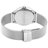  Shop Authentic Calvin Klein Minimal SIlver Dial Silver Mesh Bracelet Watch for Women - K3M221Y6 - Luxxuri