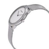  Shop Authentic Calvin Klein Minimal White Dial Silver Mesh Bracelet Watch for Women - K3M2212Y - Luxxuri