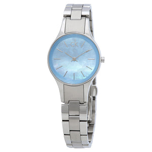  Shop Authentic Calvin Klein Simplicity Blue Dial Silver Steel Strap Watch for Women - K432314N - Luxxuri