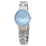 Shop Authentic Calvin Klein Simplicity Blue Dial Silver Steel Strap Watch for Women - K432314N - Luxxuri