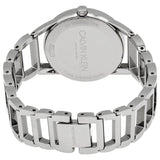 Shop Authentic Calvin Klein Stately White Dial Silver Steel Strap Watch for Women - K3G23126 - Luxxuri