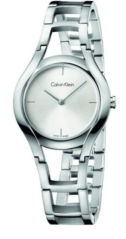  Shop Authentic Calvin Klein Class White Dial Silver Steel Strap Watch for Women - K6R23126 - Luxxuri