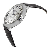  Shop Authentic Cartier Ballon Bleu de Cartier Silver Dial Black Leather Strap Watch for Men - WSBB0026 - Luxxuri
