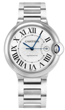  Shop Authentic Cartier Ballon Bleu De Cartier Silver Dial Silver Steel Strap Watch for Men - WSBB0049 - Luxxuri