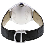  Shop Authentic Cartier Ballon Bleu De Cartier Black Dial Black Leather Strap Watch for Men - WSBB0003 - Luxxuri