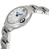  Shop Authentic Cartier Ballon Bleu de Cartier Diamonds Silver Dial Silver Steel Strap Watch for Women - WE902073 - Luxxuri