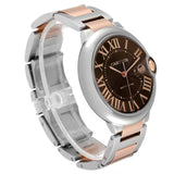  Shop Authentic Cartier Ballon Bleu de Cartier Brown Dial Two Tone Steel Strap Watch for Men - W6920032 - Luxxuri