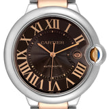  Shop Authentic Cartier Ballon Bleu de Cartier Brown Dial Two Tone Steel Strap Watch for Men - W6920032 - Luxxuri