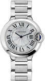  Shop Authentic Cartier Ballon Bleu De Cartier Silver Dial Silver Steel Strap Watch for Women - W69011Z4 - Luxxuri