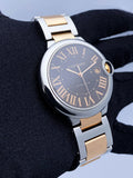  Shop Authentic Cartier Ballon Bleu de Cartier Brown Dial Two Tone Steel Strap Watch for Men - W6920032 - Luxxuri