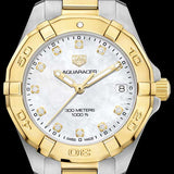 Shop Authentic Tag Heuer Aquaracer White Mother of Pearl Dial Watch for Women - WBD1322.BB0320 - Luxxuri