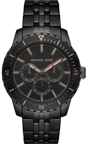  Shop Authentic Michael Kors Cunningham Chronograph Black Dial Black Steel Strap Watch For Men - MK7157 - Luxxuri