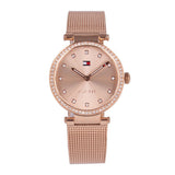  Shop Authentic Tommy Hilfiger Lynn Quartz Rose Gold Dial Rose Gold Mesh Bracelet Watch For Women - 1781865 - Luxxuri