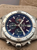  Shop Authentic Breitling Chronomat B01 42 Six Nations Wales Red Dial Silver Steel Strap Watch for Men - AB0134A61K1A1 - Luxxuri