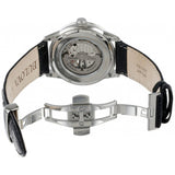  Shop Authentic Bulova BVA Classic Automatic Silver Dial Black Leather Strap Watch for Men - 96A135 - Luxxuri