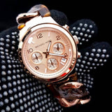  Shop Authentic Michael Kors Runway Rose Gold Dial Two Tone Steel Strap Watch for Women - MK4269 - Luxxuri