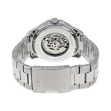  Shop Authentic Fossil Grant Skeleton Black Dial Silver Steel Strap Watch for Men - ME3055 - Luxxuri