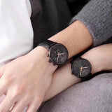  Shop Authentic Calvin Klein High Noon Black Dial Black Leather Strap Watch for Men - K8M274CB - Luxxuri