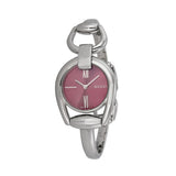  Shop Authentic Gucci Horsebit Quartz Red Dial Silver Steel Strap Watch For Women - YA139502 - Luxxuri
