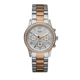  Shop Authentic Guess Mini Spectrum Quartz Silver Dial Two Tone Steel Strap Watch For Women - W0122L1 - Luxxuri