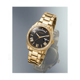  Shop Authentic Guess Luna Diamonds Black Dial Gold Steel Strap Watch for Women - GW0307L2 - Luxxuri