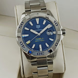  Shop Authentic Tag Heuer Aquaracer Calibre 5 Automatic Blue Dial Silver Steel Strap Watch for Men - WAY2012.BA0927 - Luxxuri