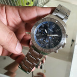  Shop Authentic Fossil Bannon Multifunction Blue Dial Silver Steel Strap Watch for Men - BQ2503 - Luxxuri