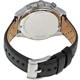  Shop Authentic Fossil Wakefield Chronograph Blue Dial Black Leather Strap Watch for Women - CH2945 - Luxxuri