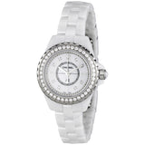  Shop Authentic Chanel J12 Diamonds Quartz White Dial White Steel Strap Watch for Women - J12 H2572 - Luxxuri