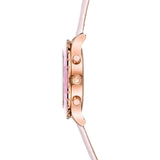  Shop Authentic Swarovski Octea Lux Chrono Pink Dial Pink Leather Strap Watch for Women - 5452501 - Luxxuri