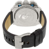  Shop Authentic Diesel BAMF Chronograph Black Dial Black Leather Strap Watch For Men - DZ7345 - Luxxuri