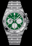  Shop Authentic Breitling Chronomat B01 42 Six Nations Ireland Green Dial Silver Steel Strap Watch for Men - AB0134A91L1A1 - Luxxuri