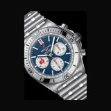  Shop Authentic Breitling Chronomat B01 42 Six Nations France Blue Dial Silver Steel Strap Watch for Men - AB0134A81C1A1 - Luxxuri