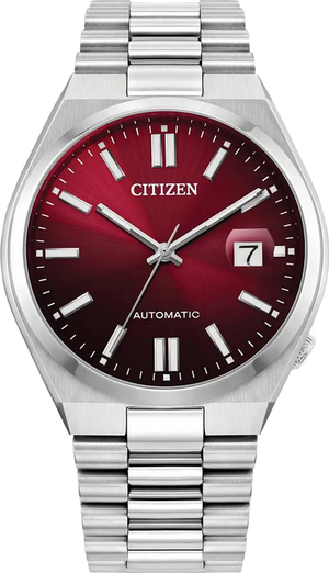  Shop Authentic Citizen Tsuyosa Automatic Red Dial Silver Steel Strap Watch For Men - NJ0150-56W - Luxxuri