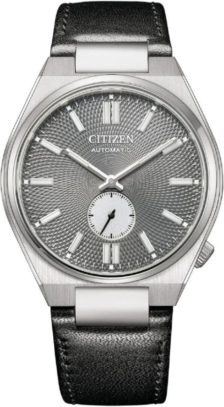  Shop Authentic Citizen Tsuyosa Automatic Grey Dial Black Leather Strap Watch for Men - NK5010-01H - Luxxuri